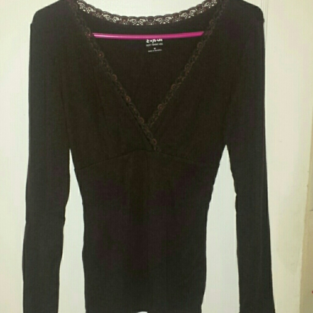 Express Womens Long Sleeve Top